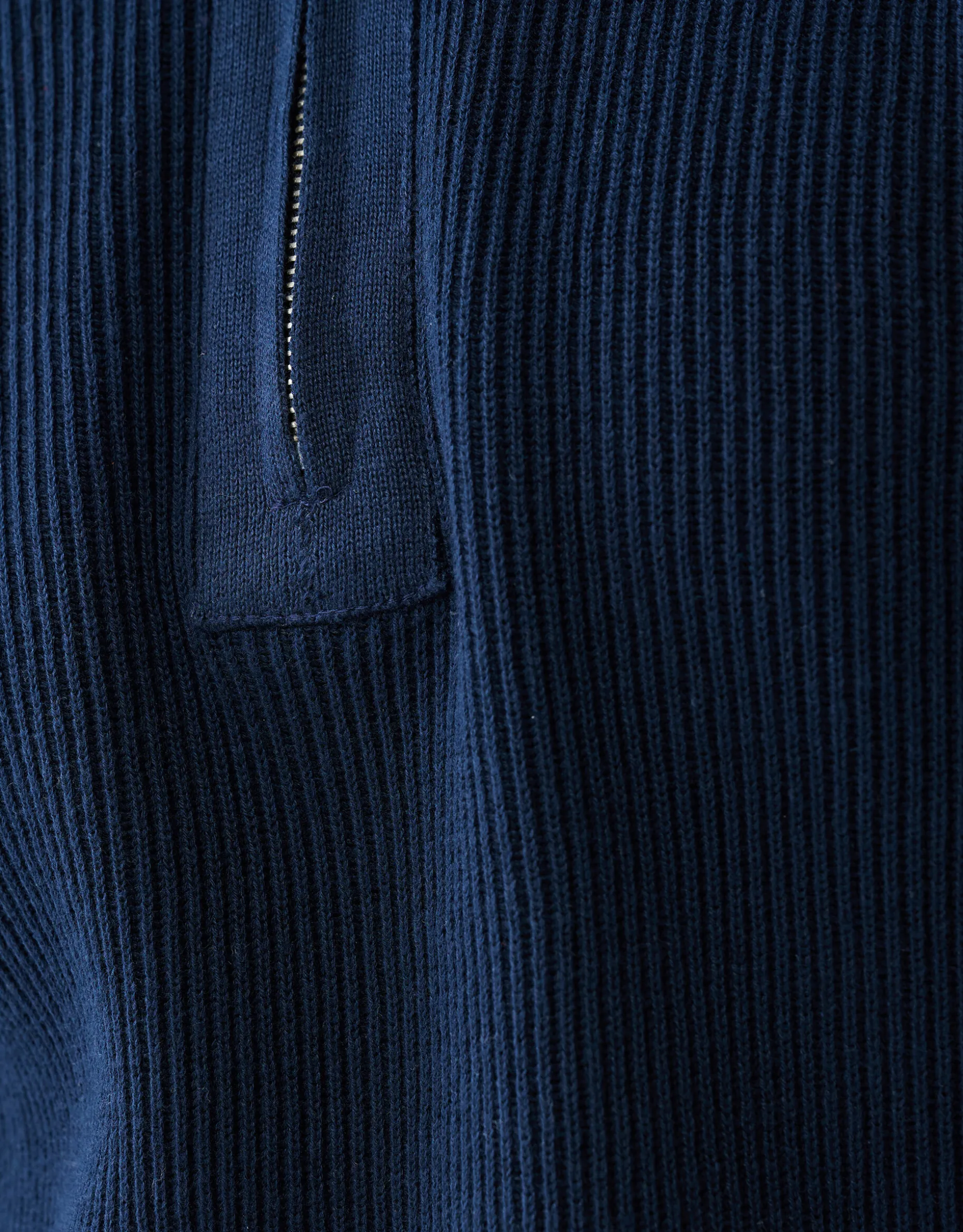 Zipper Trui Navy